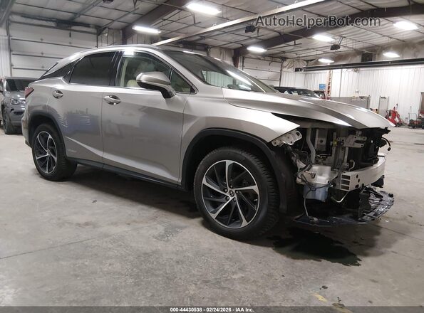 2T2BGMCA5JC020960 2018 LEXUS RX 450H Серебряный Передняя правая четверть