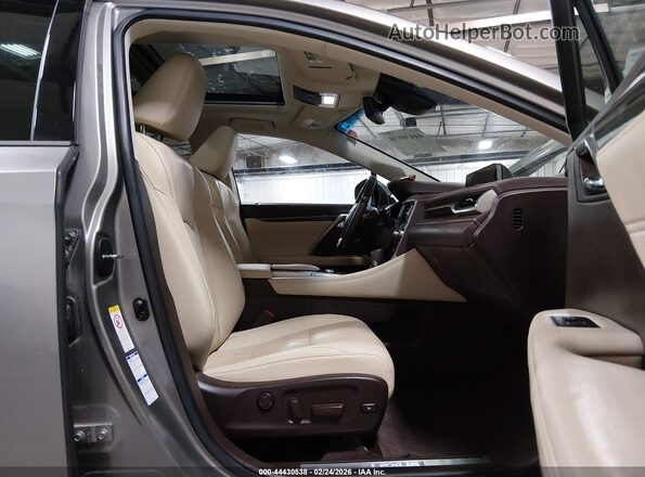 2T2BGMCA5JC020960 2018 LEXUS RX 450H Серебряный Вид салона спереди