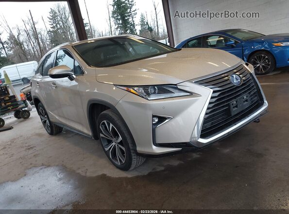 2T2BGMCA6JC028100 2018 LEXUS RX 450H Кремовый Передняя правая четверть