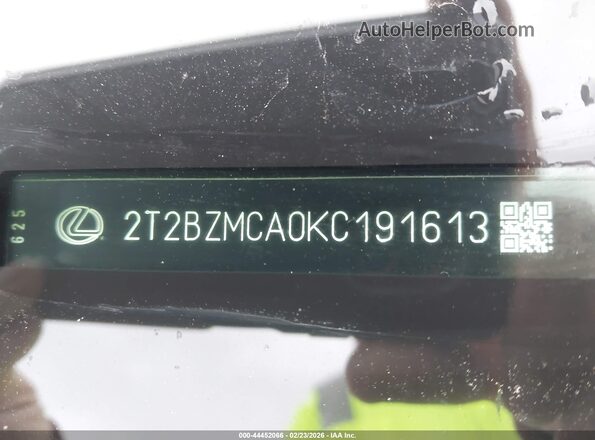 2T2BZMCA0KC191613 2019 LEXUS RX 350 Белый Вид подкапотного пространства