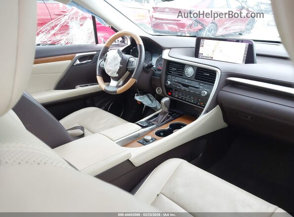 2T2BZMCA0KC191613 2019 LEXUS RX 350 Белый Вид салона спереди