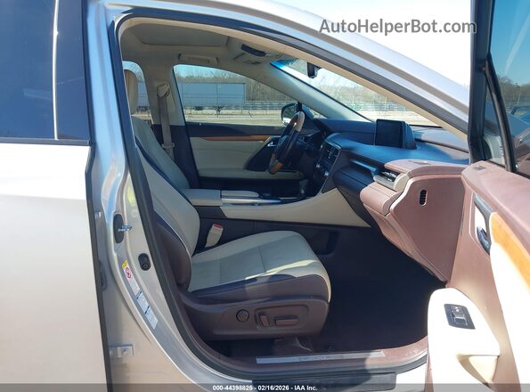 2T2BZMCA1GC011434 2016 LEXUS RX 350 Серебряный Вид салона спереди