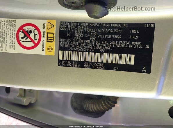 2T2BZMCA1GC011434 2016 LEXUS RX 350 Серебряный Вид подкапотного пространства