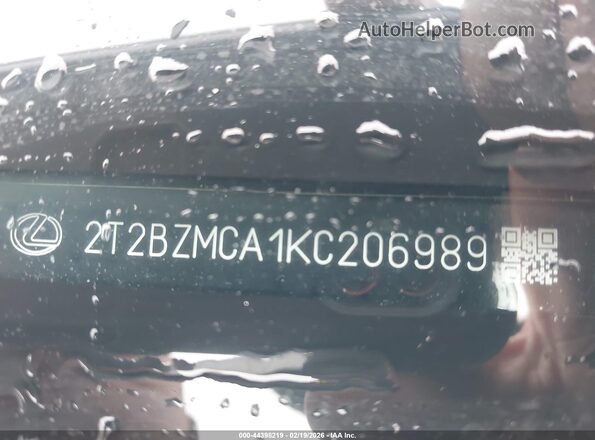 2T2BZMCA1KC206989 2019 LEXUS RX 350 Белый 