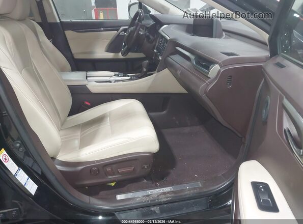2T2BZMCA4JC153008 2018 LEXUS RX 350 Черный Вид салона спереди