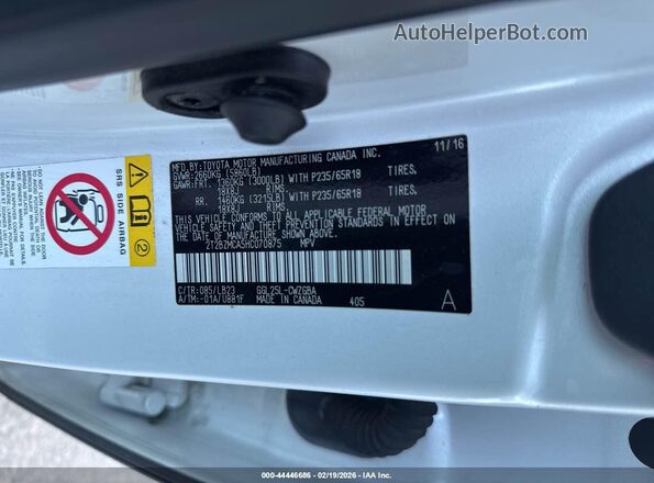 2T2BZMCA5HC070875 2017 LEXUS RX 350 Белый Вид подкапотного пространства