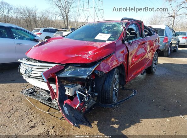 2T2BZMCA5JC157147 2018 LEXUS RX 350 Красный Передняя левая четверть