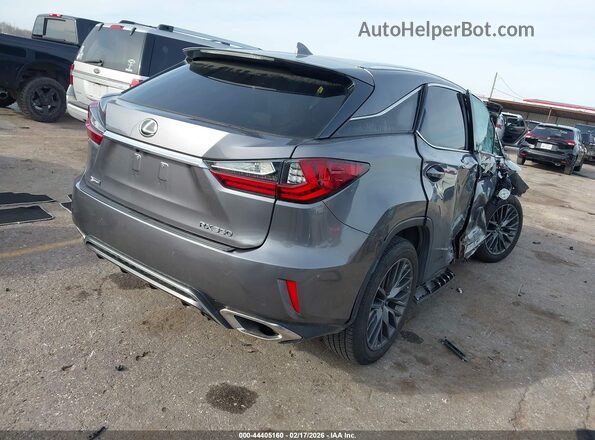 2T2BZMCA8JC138558 2018 LEXUS RX 350 Серый Задняя правая четверть