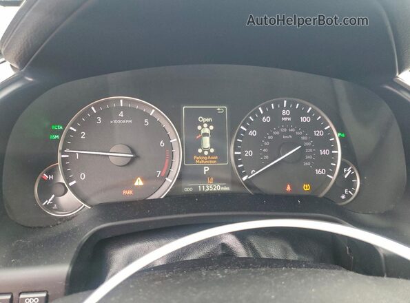 2T2BZMCAXGC033559 2016 LEXUS RX Черный Вид щитка приборов
