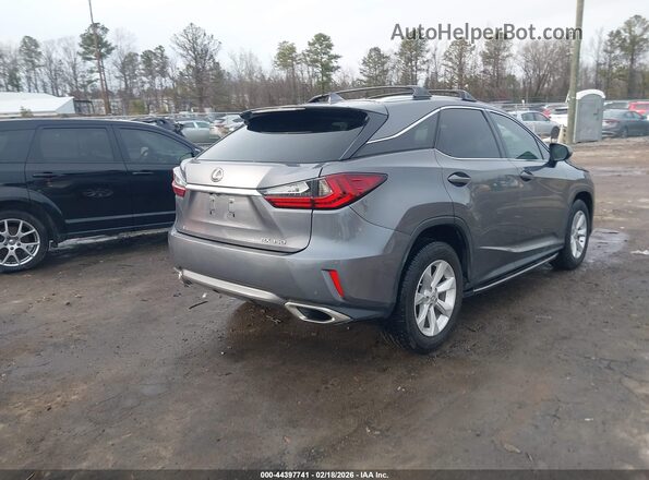 2T2BZMCAXHC105216 2017 LEXUS RX 350 Серый Задняя правая четверть