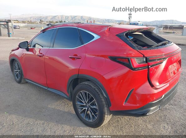 2T2GGCEZ2SC061759 2025 LEXUS NX 350 Red Задня ліва чверть