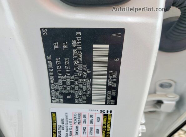 2T2GGCEZXNC003631 2022 LEXUS NX White Vista interior de 360 grados