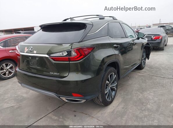2T2HZMAA3MC206640 2021 LEXUS RX 350 Green Trasero derecho