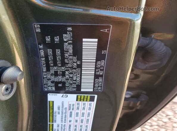 2T2HZMDA2NC355635 2022 LEXUS RX Green Widok komory silnika