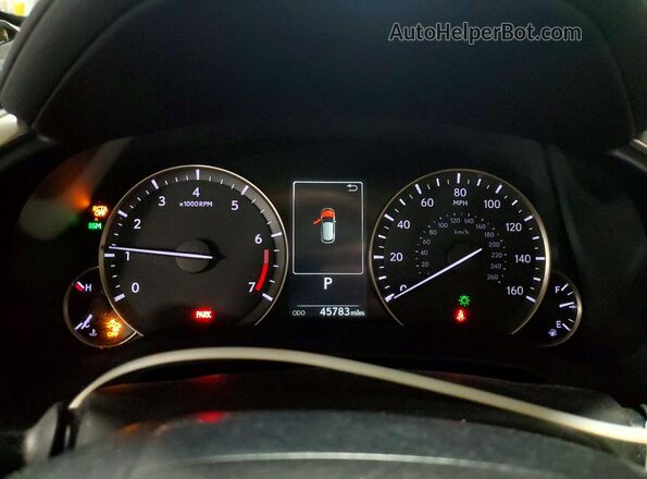 2T2HZMDA3NC319906 2022 LEXUS RX Белый Вид щитка приборов