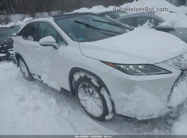 2T2JGMDA0NC084209 2022 LEXUS RX 450H Белый Передняя правая четверть