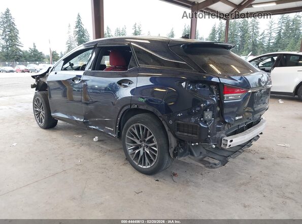 2T2YGMDAXNC090789 2022 LEXUS RX 450H Dark Blue Задняя левая четверть