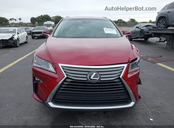 2T2ZZMCA4JC102915 2018 LEXUS RX 350 Красный Вид щитка приборов