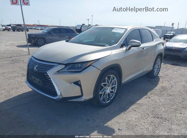 2T2ZZMCA6GC017101 2016 LEXUS RX 350 Желто-коричневый Передняя левая четверть
