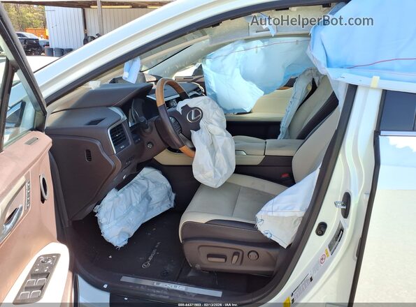 2T2ZZMCA6JC113107 2018 LEXUS RX 350 White Widok wnętrza z przodu
