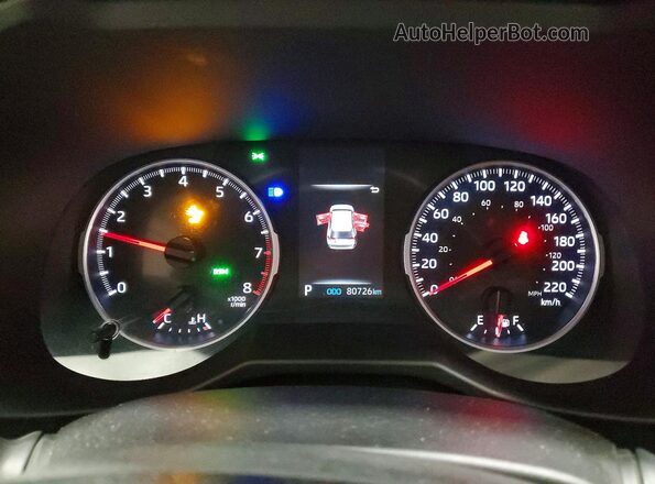 2T3B1RFV3MC193163 2021 TOYOTA LE Gray Vista del cuadro de instrumentos