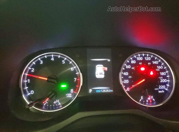 2T3B1RFV4KC052650 2019 TOYOTA LE Красный Вид щитка приборов