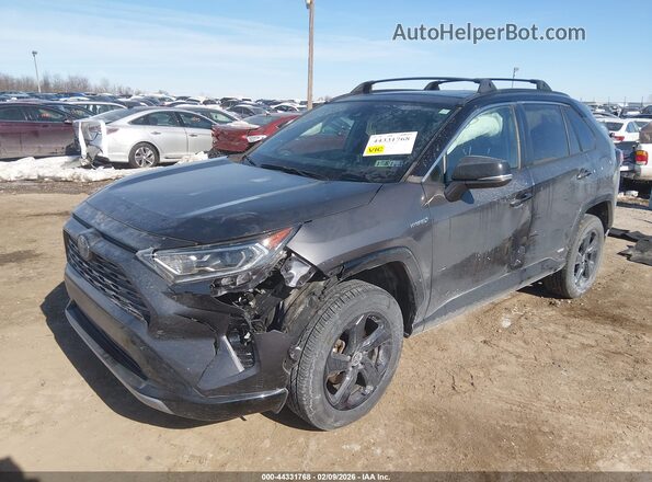 2T3E6RFV2MW015404 2021 TOYOTA RAV4 HYBRID Gray Front left