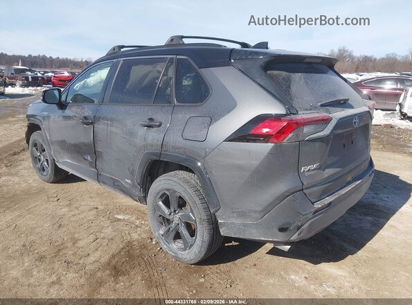 2T3E6RFV2MW015404 2021 TOYOTA RAV4 HYBRID Gray Rear left