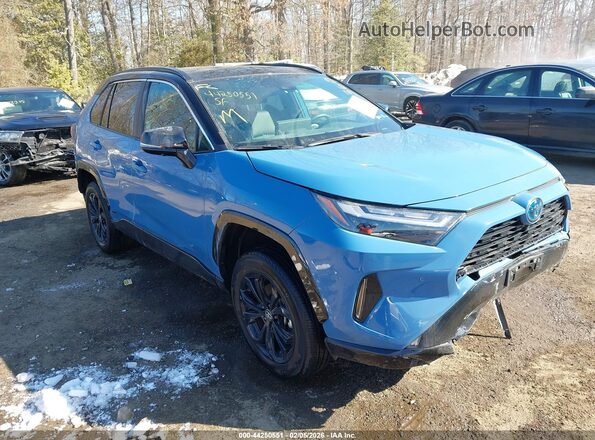 2T3E6RFV3PW043572 2023 TOYOTA RAV4 HYBRID Синий Передняя правая четверть