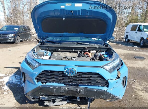 2T3E6RFV3PW043572 2023 TOYOTA RAV4 HYBRID Синий Вид сзади