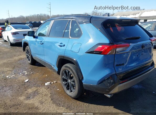 2T3E6RFV3PW043572 2023 TOYOTA RAV4 HYBRID Синий Задняя левая четверть
