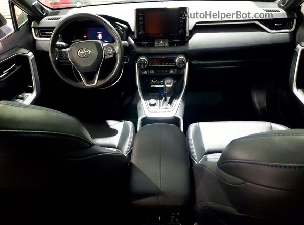 2T3E6RFV5MW025036 2021 TOYOTA RAV4 Blue Widok deski rozdzielczej