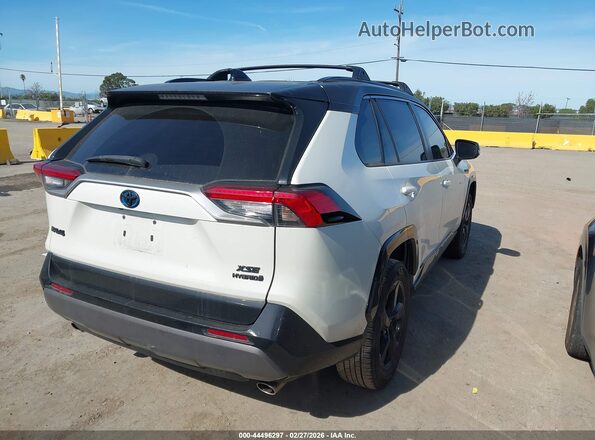 2T3E6RFV7MW004494 2021 TOYOTA RAV4 HYBRID Белый Задняя правая четверть