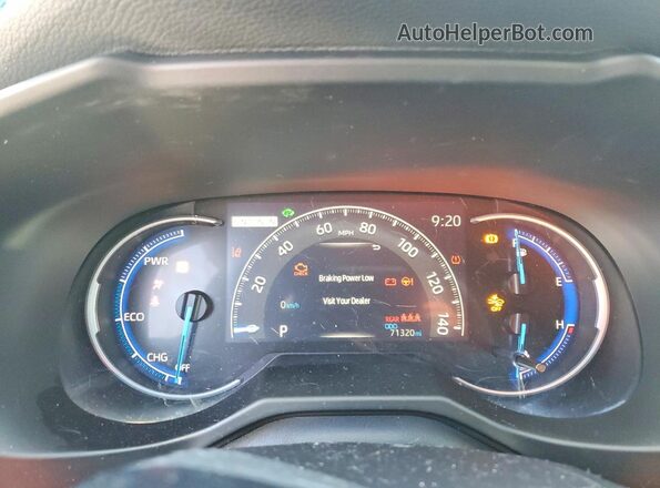 2T3E6RFV9LW002003 2020 TOYOTA RAV4 Gray Widok zestawu wskaźników