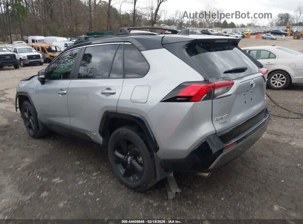 2T3EWRFV0KW045689 2019 TOYOTA RAV4 HYBRID Серебряный Задняя левая четверть