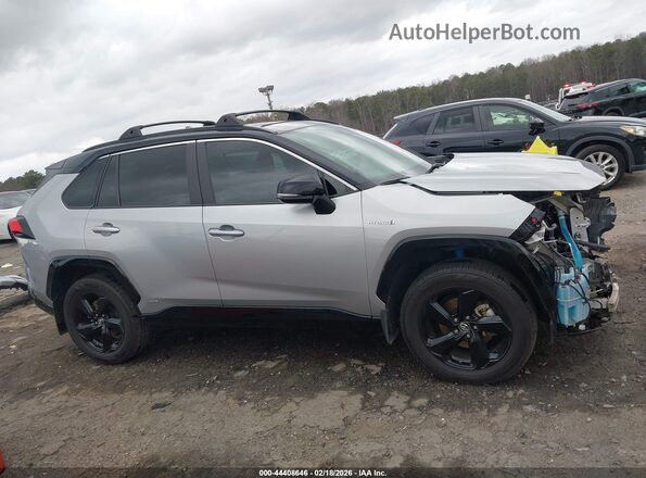 2T3EWRFV0KW045689 2019 TOYOTA RAV4 HYBRID Серебряный Панорамный вид салона 360°