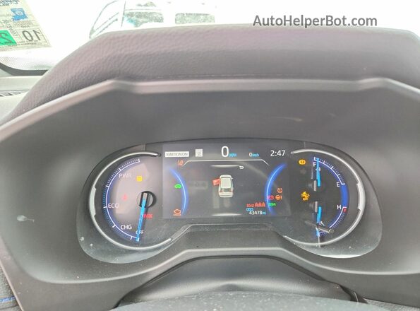 2T3EWRFV6LW095028 2020 TOYOTA RAV White Вид щитка приладів