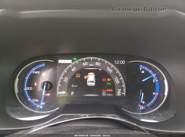 2T3EWRFV9KW040751 2019 TOYOTA RAV4 HYBRID White Widok tylnych siedzeń