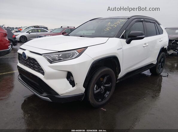 2T3EWRFV9KW040751 2019 TOYOTA RAV4 HYBRID White Przód lewy