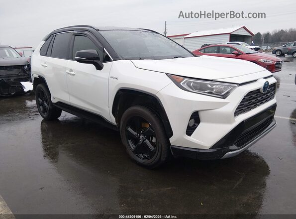 2T3EWRFV9KW040751 2019 TOYOTA RAV4 HYBRID White Przód prawy