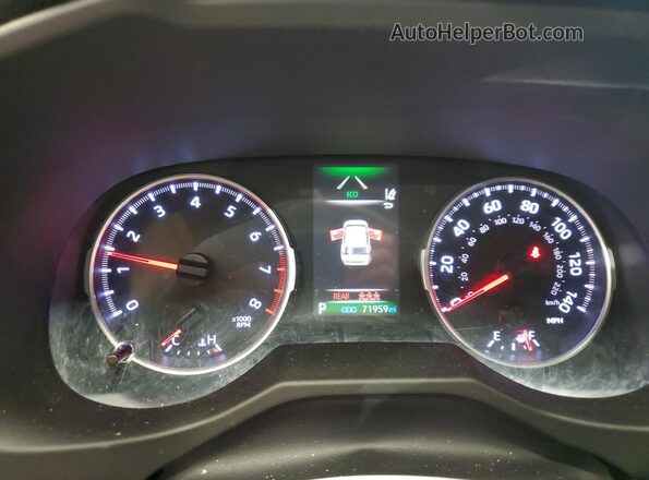 2T3F1RFV4KC029208 2019 TOYOTA LE Gray Вид щитка приладів