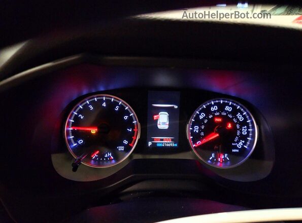 2T3H1RFV0KW004443 2019 TOYOTA LE Белый Вид щитка приборов
