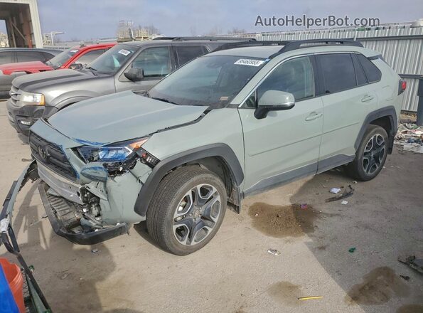 2T3J1RFV2KW010133 2019 TOYOTA RAV4 Серый Передняя левая четверть
