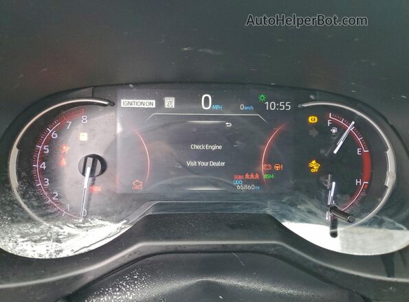 2T3J1RFV6LC113770 2020 TOYOTA RAV4 Синий Вид щитка приборов