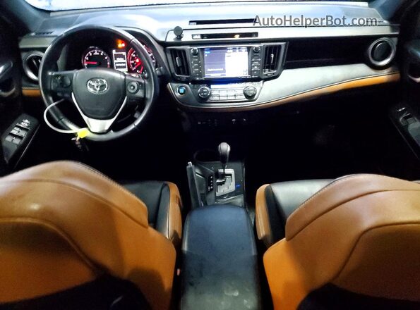2T3NFREV5GW260137 2016 TOYOTA RAV4 Синий Вид панели приборов