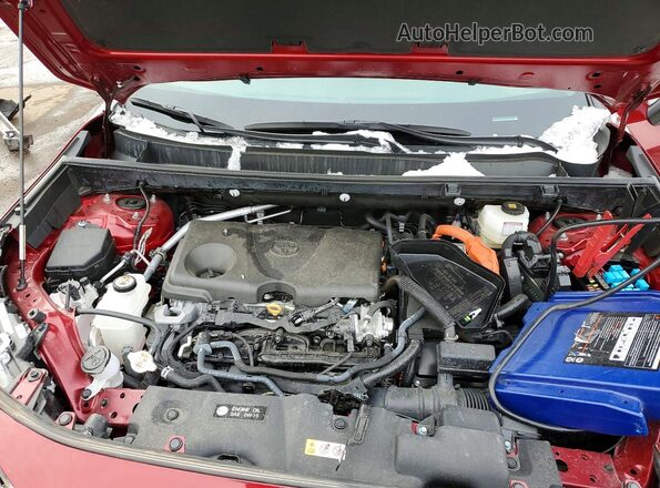 2T3RWRFV8SW262988 2025 TOYOTA RAV4 Red Vista del compartimento del motor