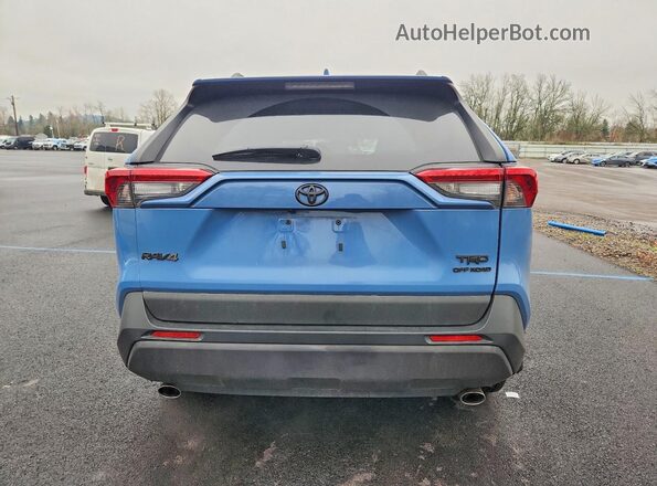 2T3S1RFV7NW314406 2022 TOYOTA RAV4 Blue Հետևի տեսք