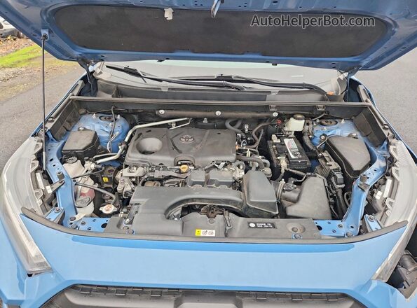 2T3S1RFV7NW314406 2022 TOYOTA RAV4 Blue Շարժիչի բաժամունքի տեսք