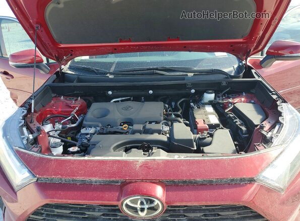 2T3W1RFV5SW418390 2025 TOYOTA RAV4 Red Vista del compartimento del motor