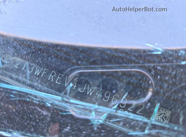 2T3WFREV4JW496922 2018 TOYOTA RAV4 Серый Вид подкапотного пространства